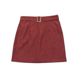 💥 SHEIN Rust Red Mini Skirt S (4)